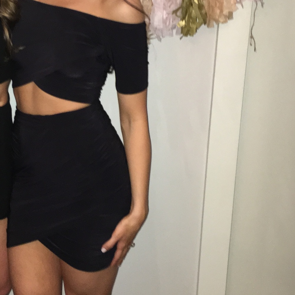 Black 2-Piece Set—Top & Skirt